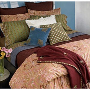 Ralph Lauren Village Mews Paisley King Bedskirt Box Pleated Skirt New Vintage